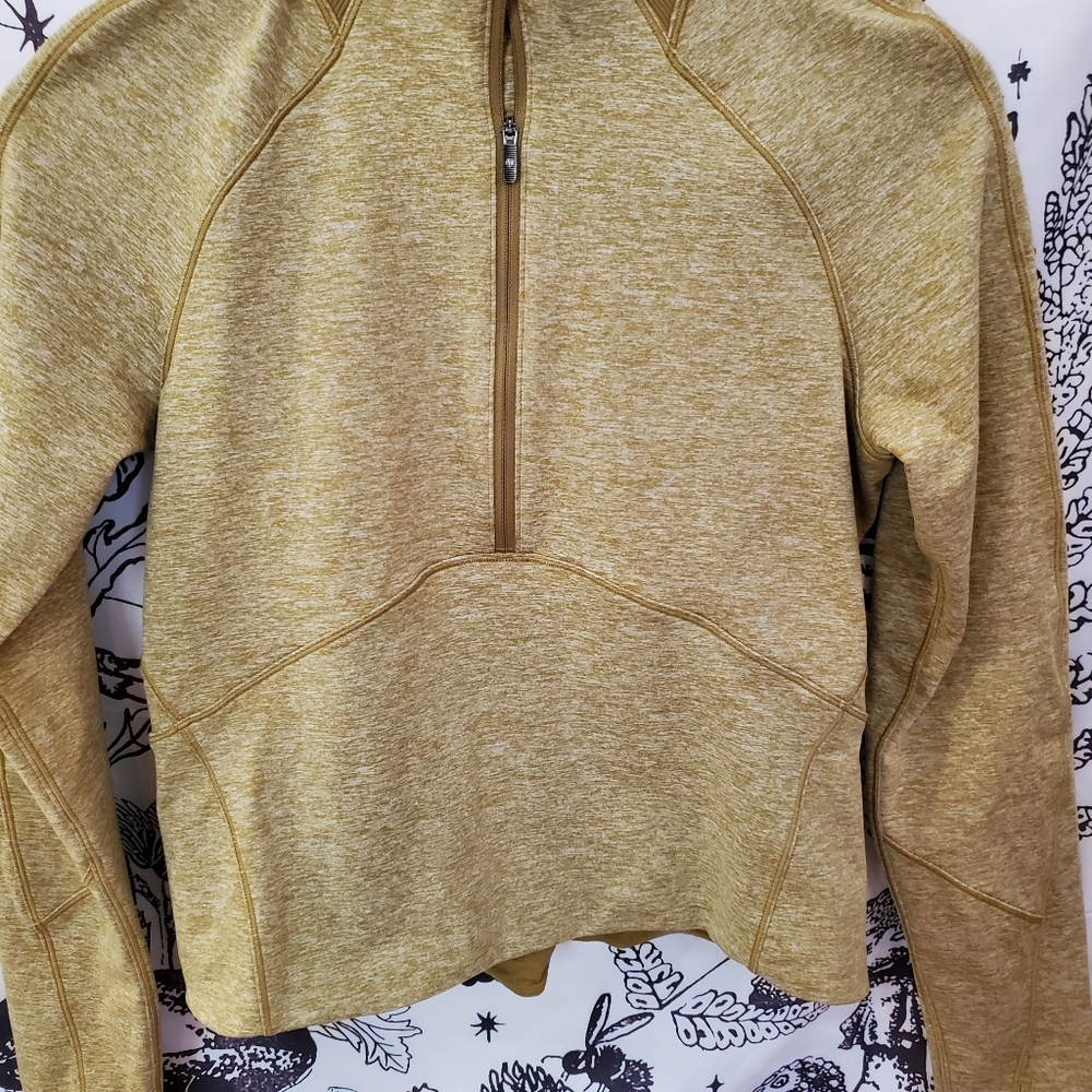 ✴️ LIKE NEW 1/2 LULULEMON ALWAYS ALERT 1/2 ZIP HEATHERED GRAPE LEAF SIZE 6